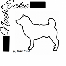 Stickdatei Shiba Inu 4 10x10 <br />