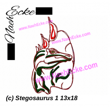 Stickdatei Stegosaurus 1 10x10