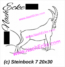 Stickdatei Steinbock Nr. 7 20x30
