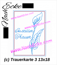 Stickdatei Trauerkarte 