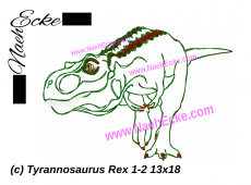 Stickdatei Tyrannosaurus rex 1-2 13x18 / 14x20