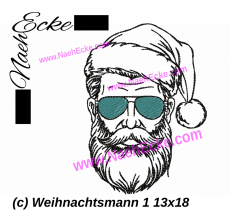 Stickdatei Weihnachtsmann 1 13x18 / 14x20
