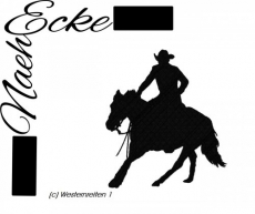 Stickdatei Westernreiten 1 20x30 