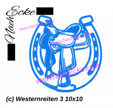 Stickdatei Westernreiten 3 10x10