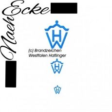 Stickdatei Brandzeichen Westfalen Haflinger 10x10 <br />