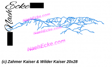 Stickdatei Wilder Kaiser & Zahmer Kaiser 20x28