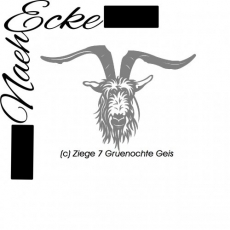 PLOTTERdatei Ziege 7 Grüenochte Geis SVG / EPS <br />