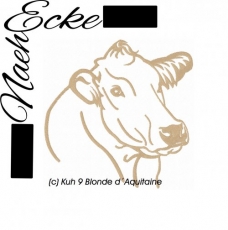 Stickdatei Kuh 8 Blonde d’Aquitaine 13x18 