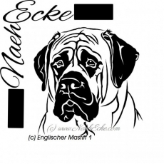 Datei Englischer Mastiff Nr. 1 SVG / EPS 