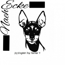 Embroidery English Toy Terrier 1 10x10 