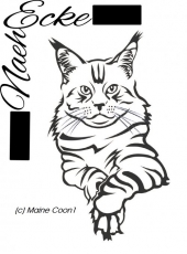 PLOTTERdatei Katze Maine Coon 1 SVG / EPS <br />