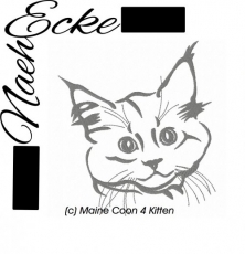 Stickdatei Katze Maine Coon 4 13x18 