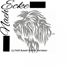 Stickdatei Petit Basset Griffon Vendeen 10x10 