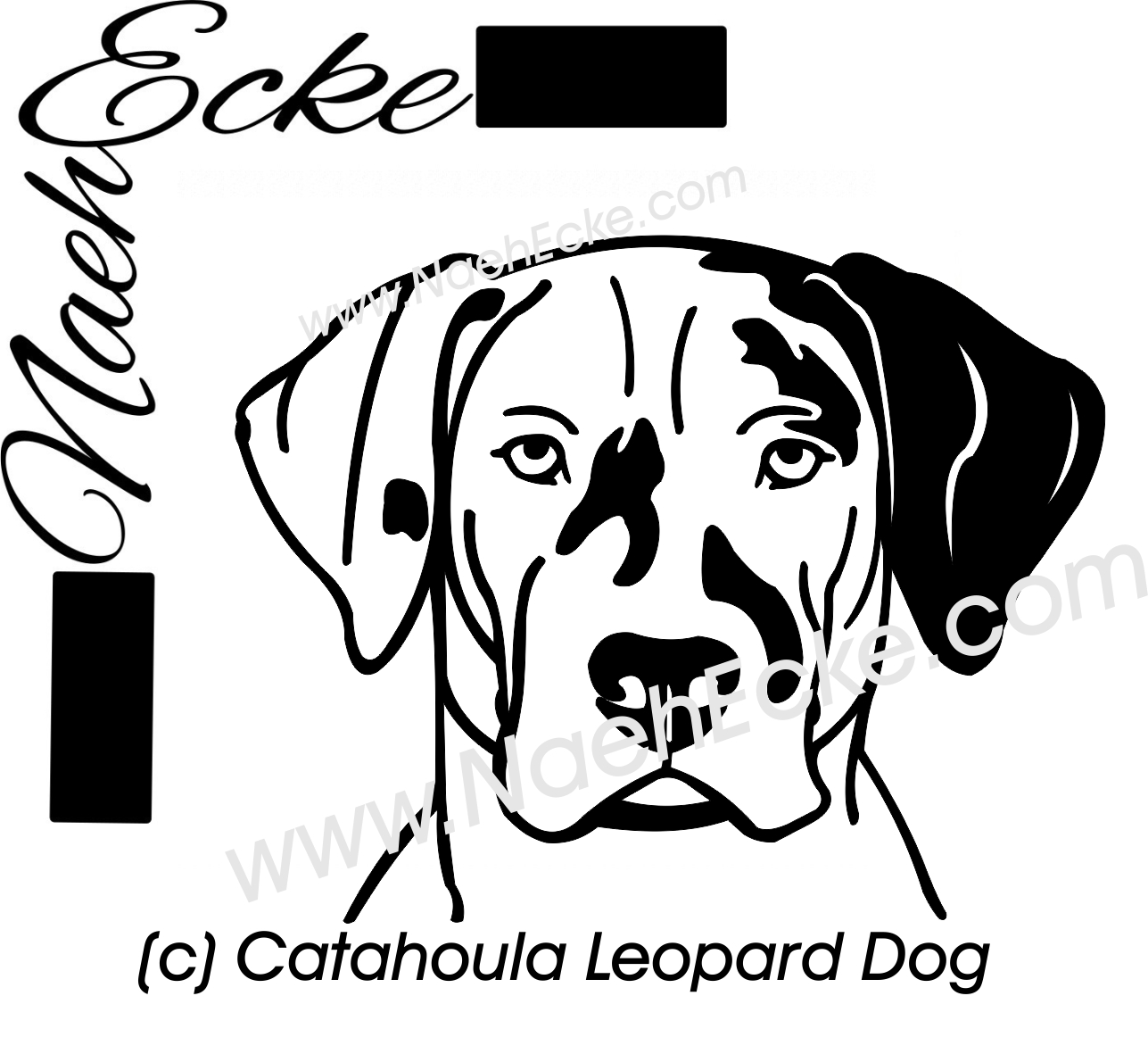 PLOTTERDatei Catahoula Leopard Dog SVG / EPS