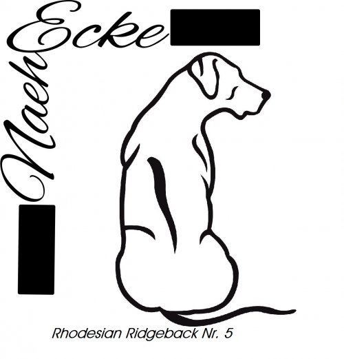 FILE Rhodesian Ridgeback Nr. 5 SVG EPS