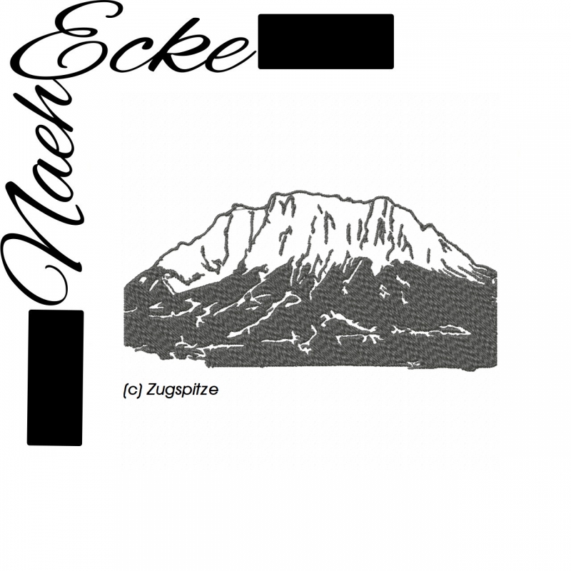 Stickdatei Zugspitze 13x18