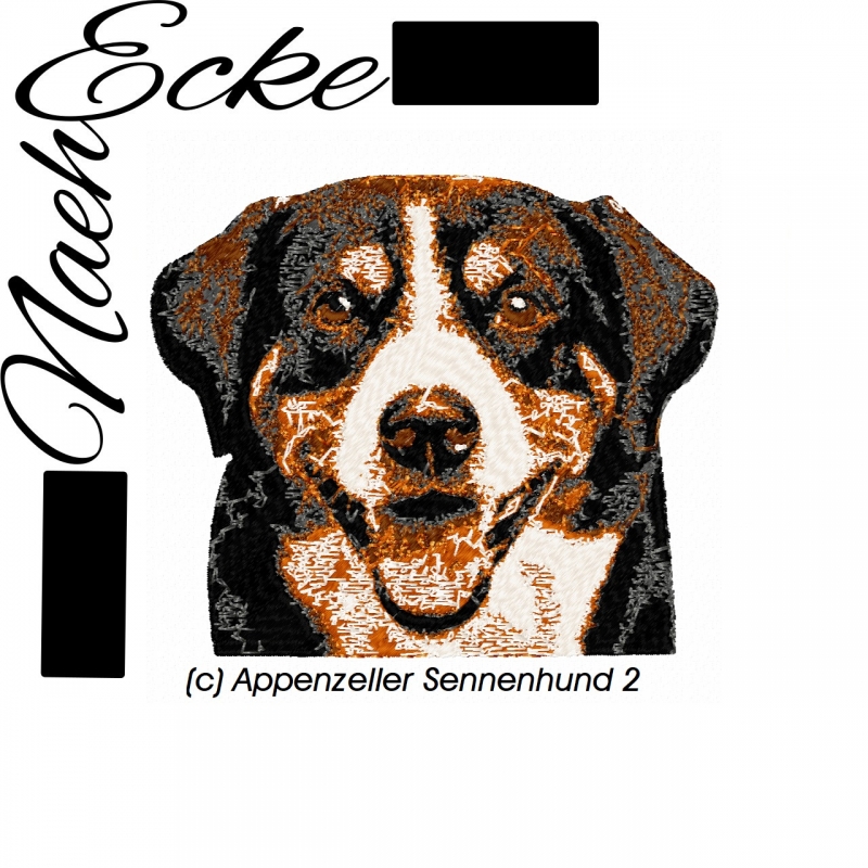 Stickdatei Appenzeller Sennenhund Nr. 2 13x18 PHOTOstitch
