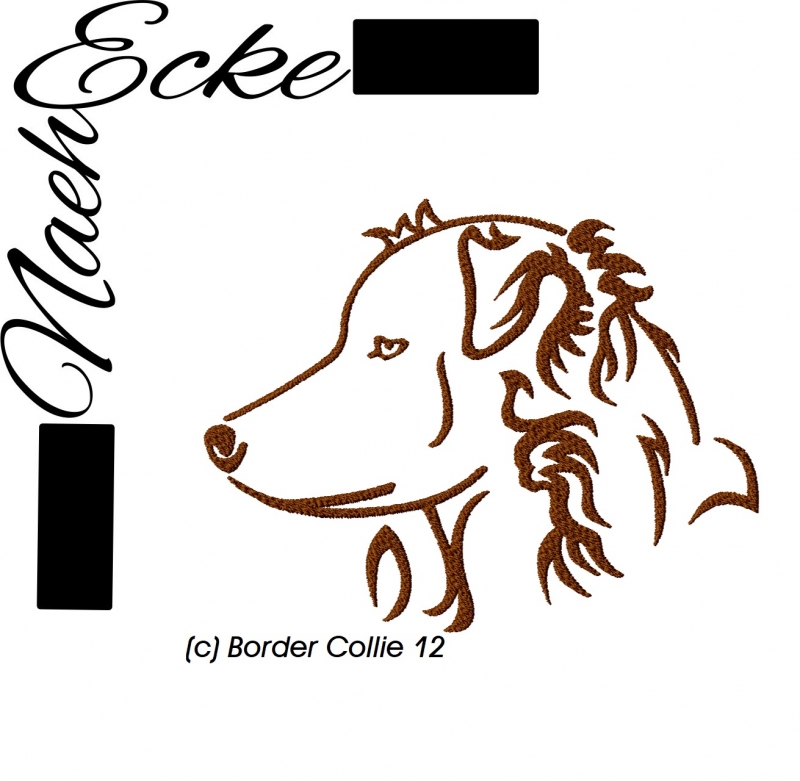 Stickdatei Border Collie Nr. 12 13x18