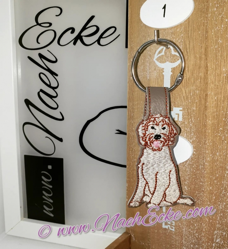 Goldendoodle keychain shop