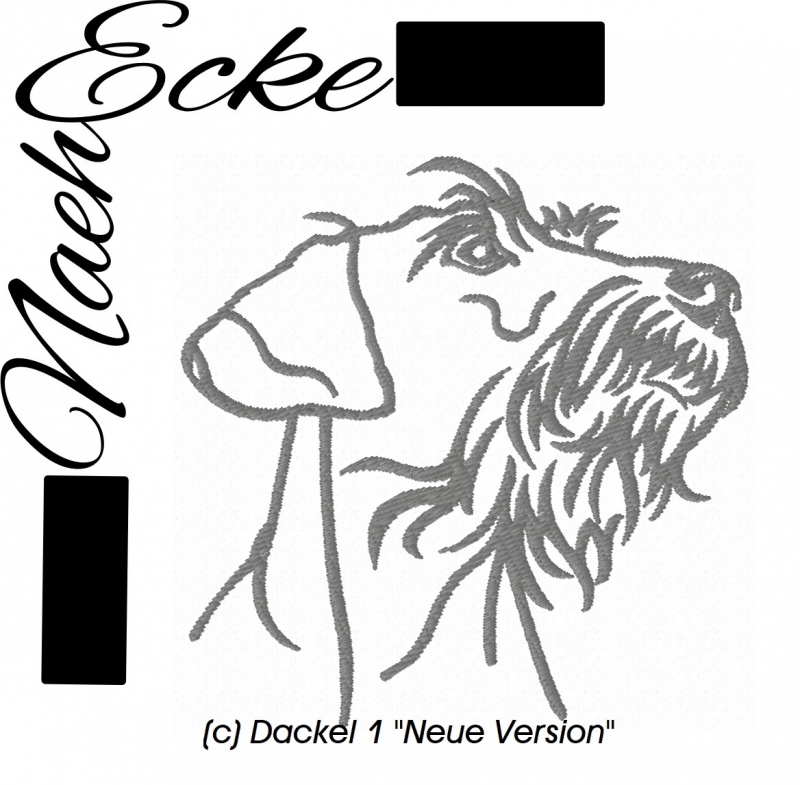Stickdatei Dackel Nr. 01 13x18 