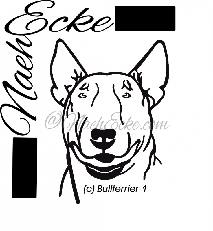 PLOTTERDatei Bullterrier 1 SVG / EPS