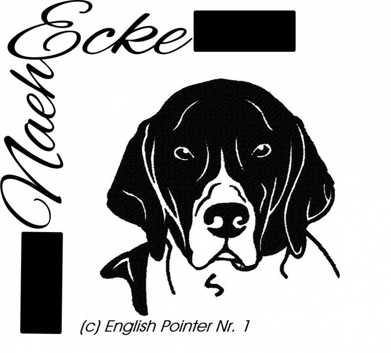 Stickdatei English Pointer 1 13x18 