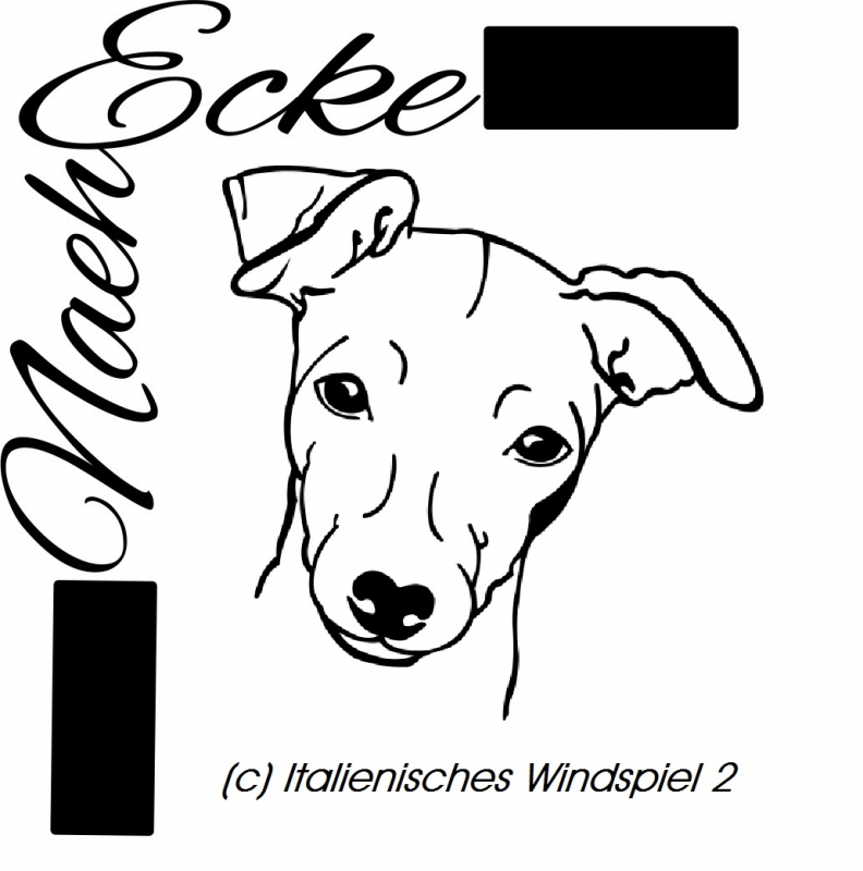 Datei Italienisches Windspiel 2 SVG / EPS 