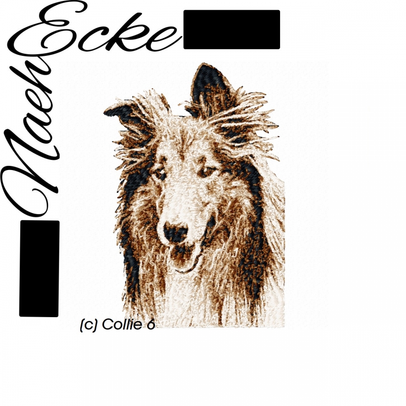 Stickdatei Collie Nr 6 Photostitch 13x18