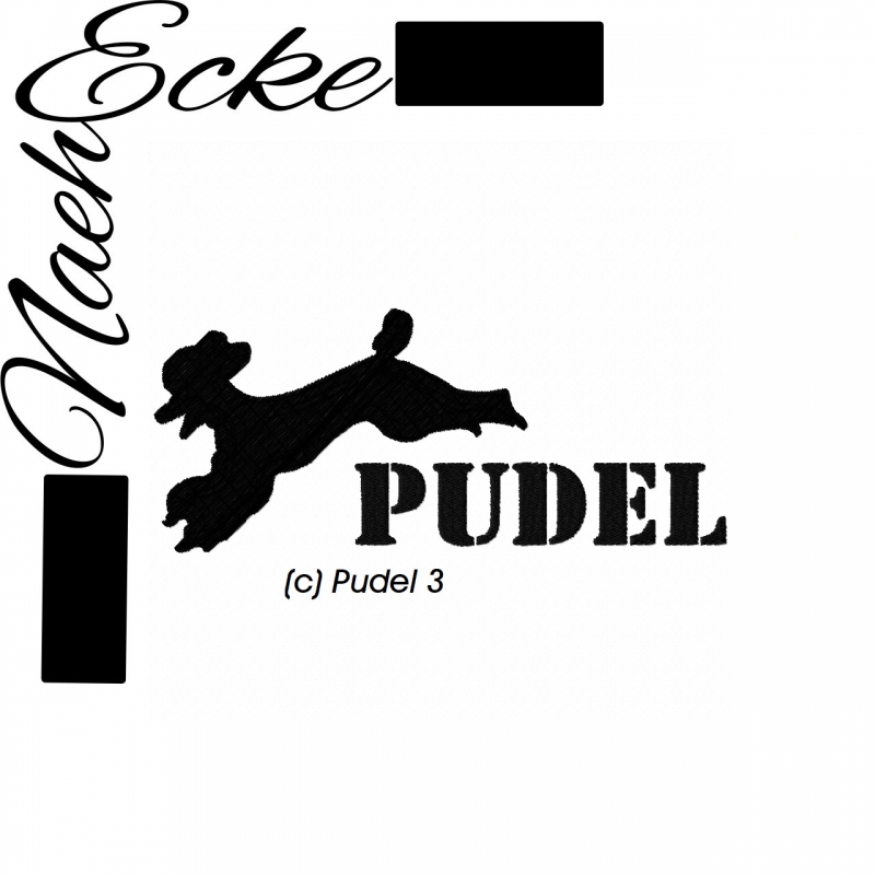 Stickdatei Pudel Nr. 3 13x18 