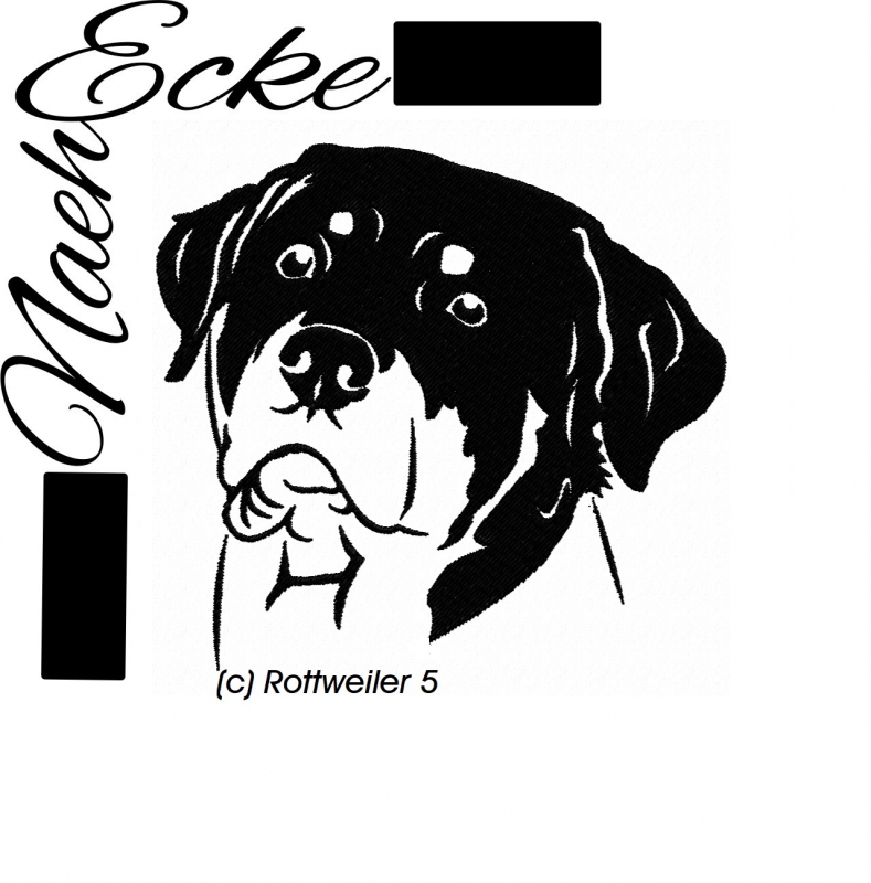 Stickdatei Rottweiler Nr. 5 20x30 