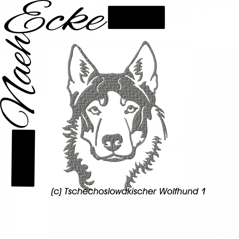 Stickdatei Tschechoslowakischer Wolfhund 1 10x10 