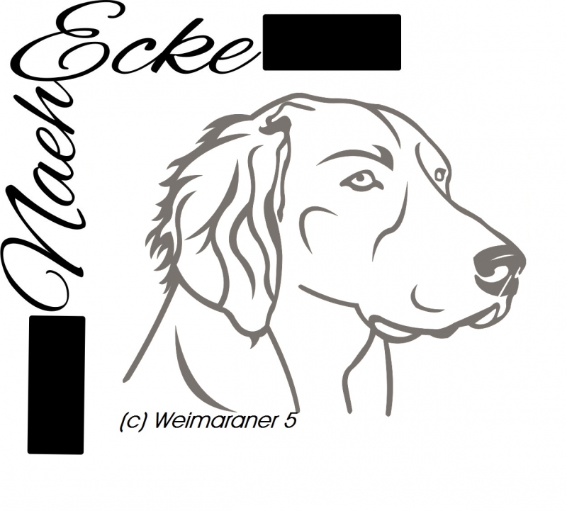 PLOTTERdatei Weimaraner Nr. 5 SVG / EPS 