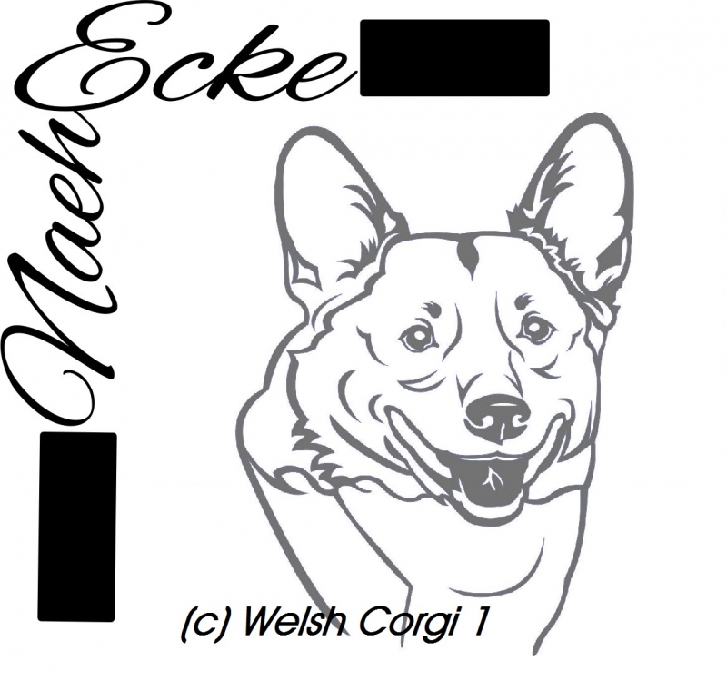 PLOTTERdatei Welsh Corgi Nr. 1 SVG / EPS 