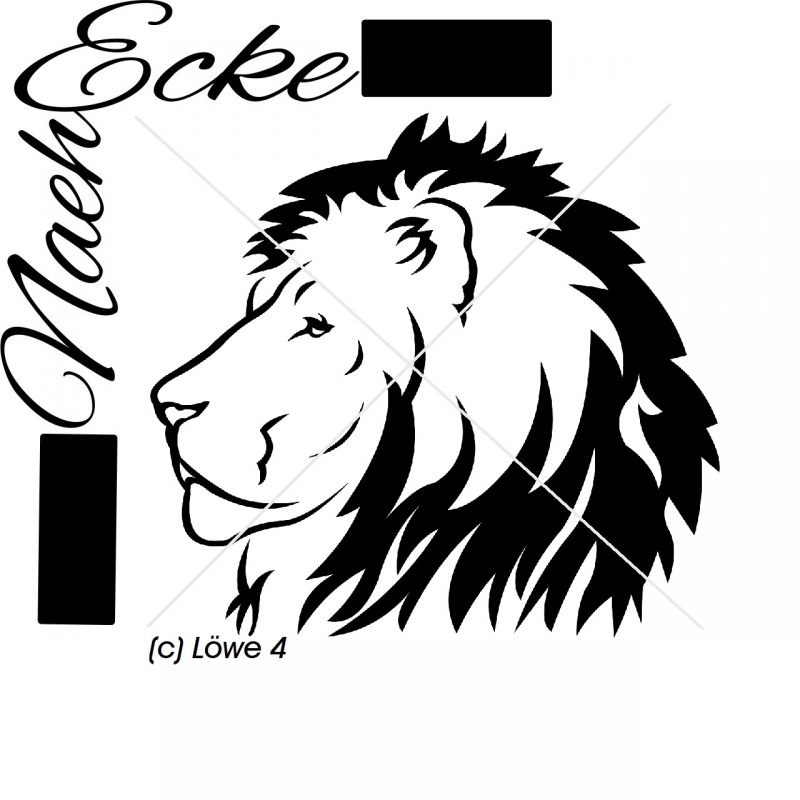 PLOTTERdatei Löwe 4 SVG / EPS 