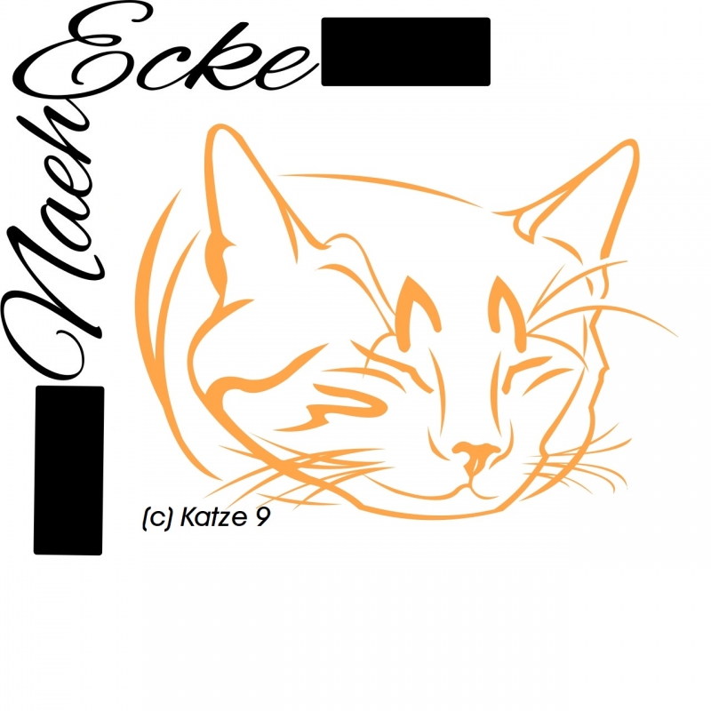 PLOTTERdatei Katze 9 SVG / EPS 