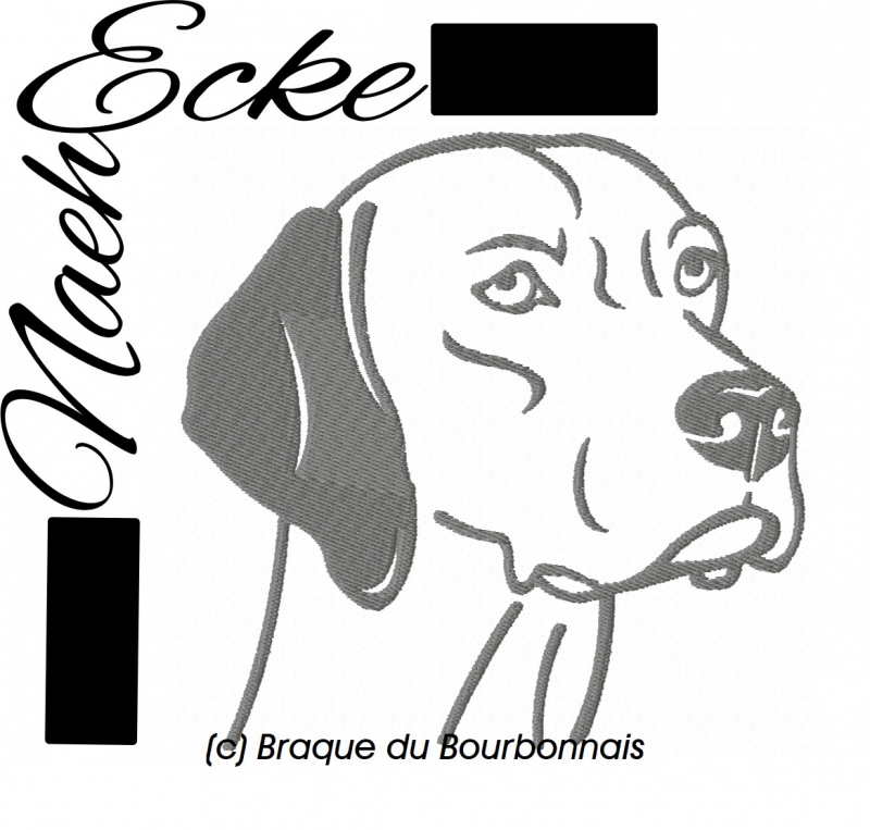 Stickdatei Braque du Bourbonnais 13x18