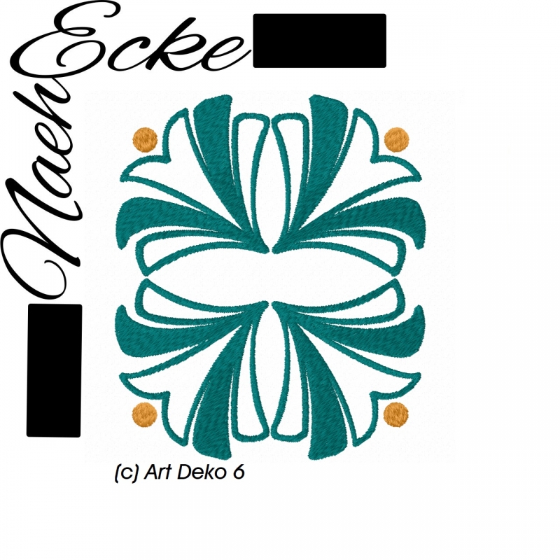 Stickdatei Art Deko 6 10x10