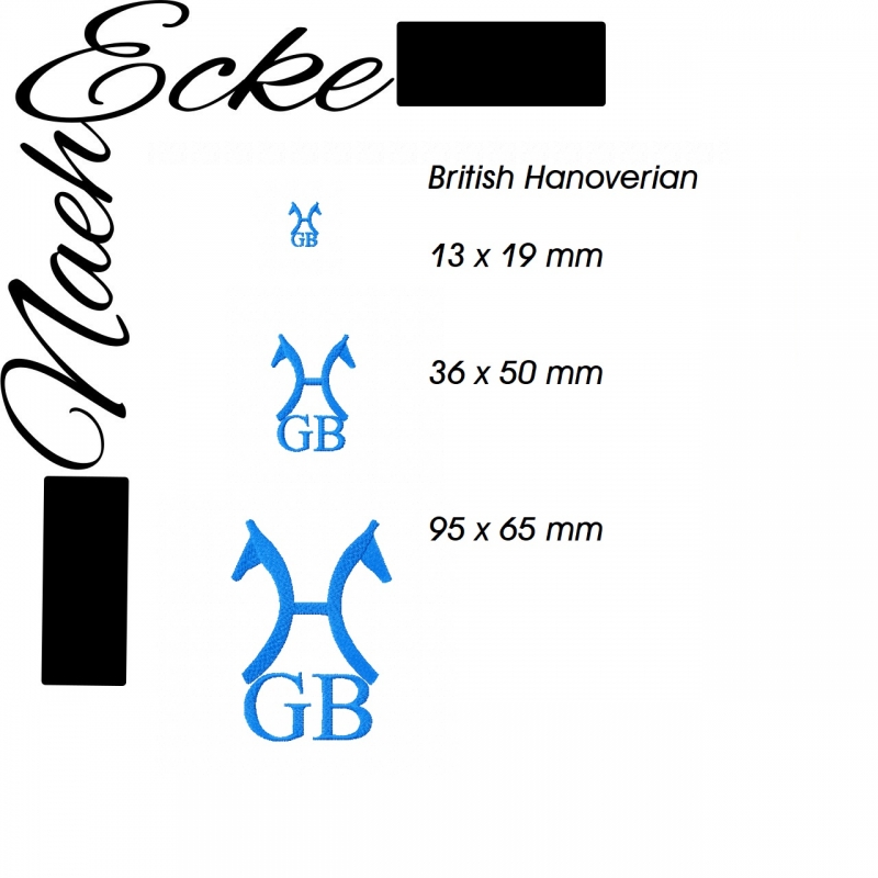 Embroidery Brand British Hanoverian 4x4