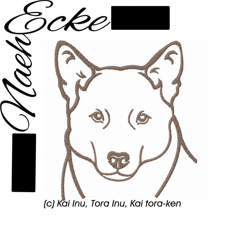 Stickdatei Kai Inu, Tora Inu, Kai tora-ken 13x18