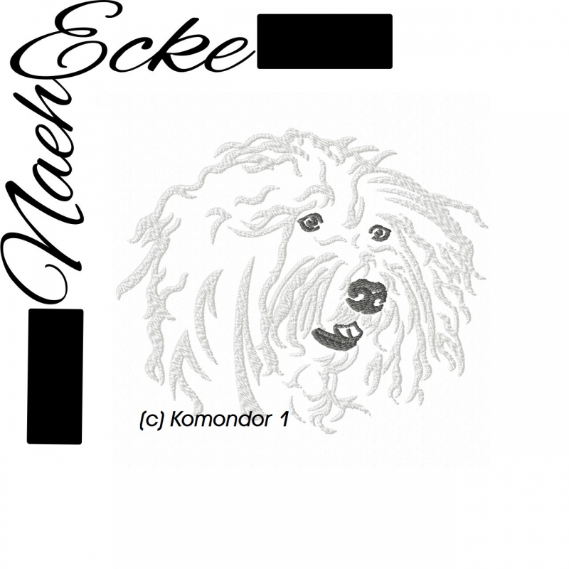 Embroidery Komondor 1 5x7
