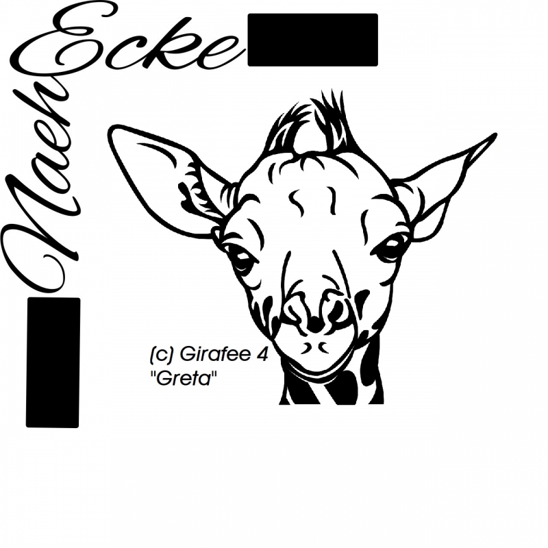 PLOTTERdatei Giraffe 4 SVG / EPS