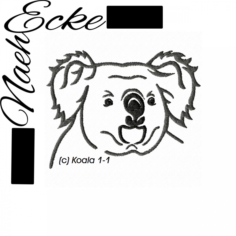 Stickdatei Koala 1-1 10x10