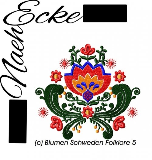 Stickdatei Schwedische Folklore 5 13x18