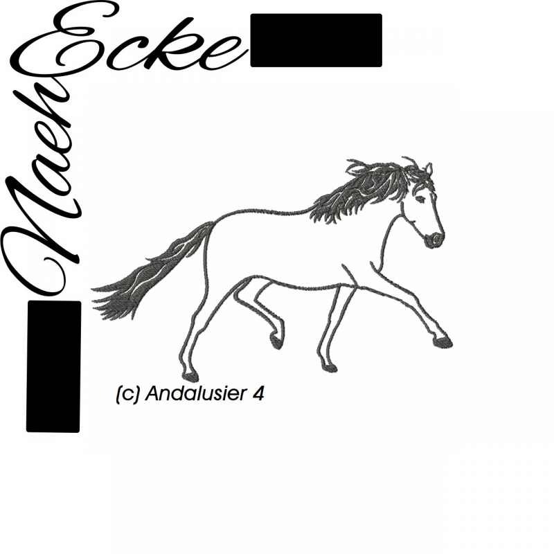 Stickdatei Andalusier 4 13x18