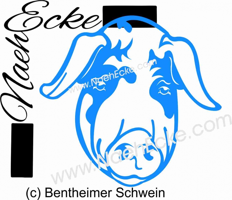 PLOTTERdatei Schwein 1 / Bentheimer Schwein 1 SVG / EPS