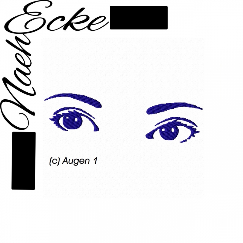 Stickdatei Augen 1 10x10