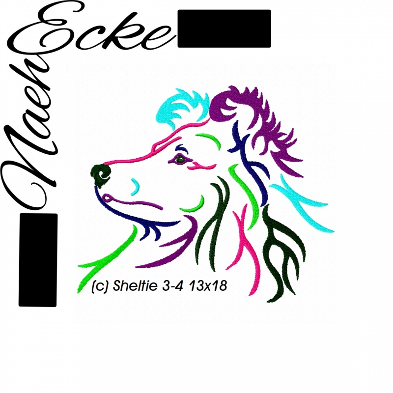 Stickdatei Sheltie Nr. 3-4 13x18