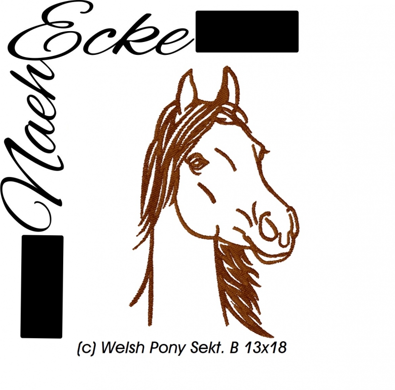 Stickdatei Welsh-Pony Sektion B 1 13x18