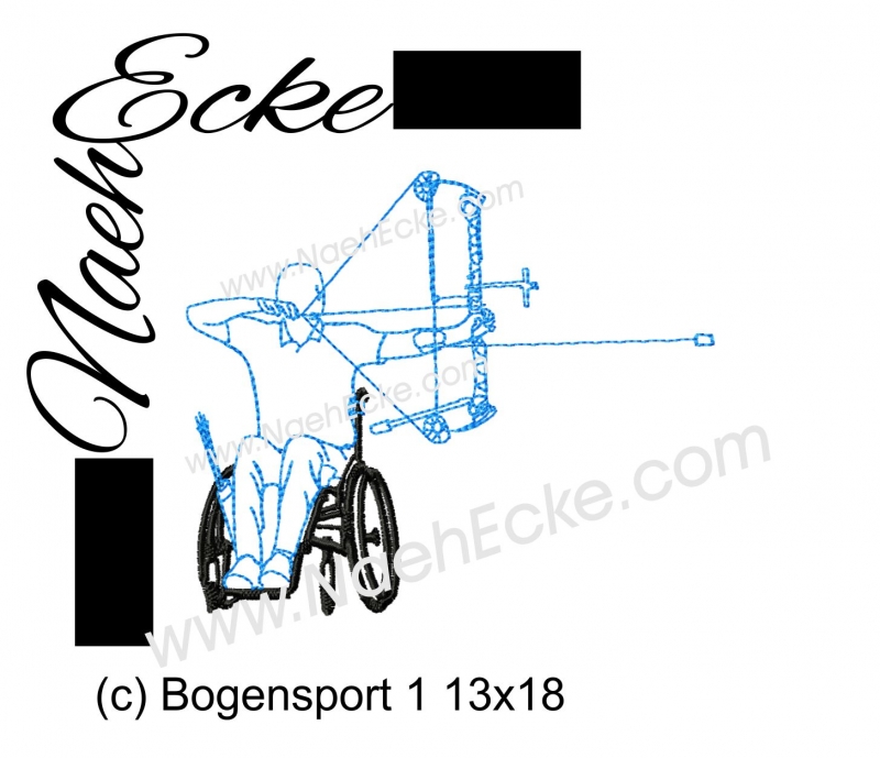Stickdatei Bogensport 1 13x18