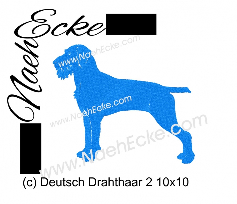 Stickdatei Deutsch Drahthaar 2 10x10